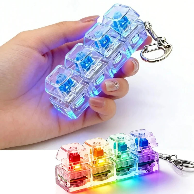 Porte-clés switchs de clavier RGB – Fidget | BubuKawaii