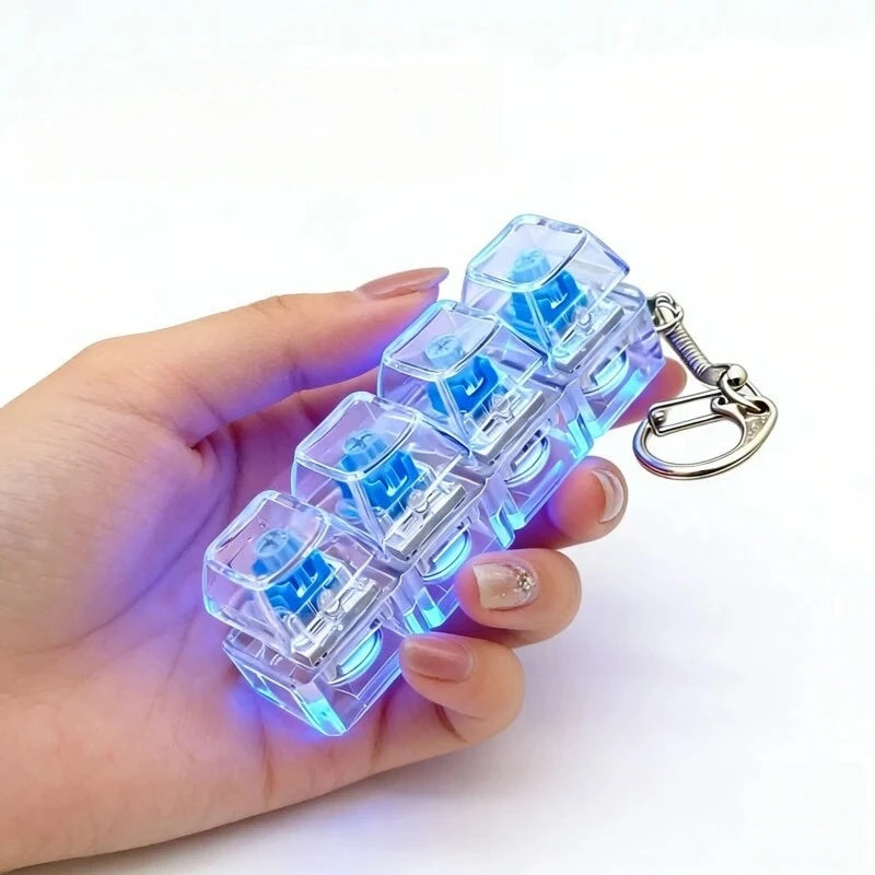 Porte-clés switchs de clavier RGB – Fidget – vue 2 | BubuKawaii