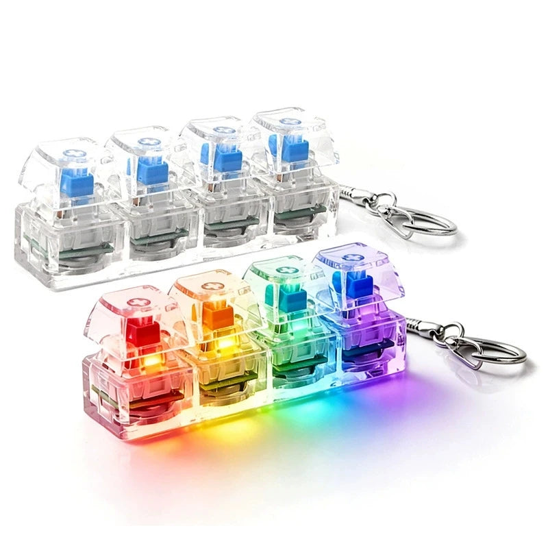 Porte-clés switchs de clavier RGB – Fidget – vue 4 | BubuKawaii