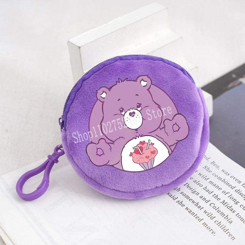 Porte-monnaie rond en peluche – Bisounours – vue 11 | BubuKawaii