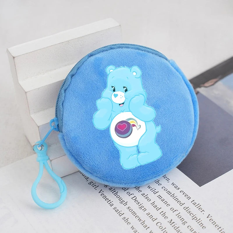 Porte-monnaie rond en peluche – Bisounours – vue 5 | BubuKawaii