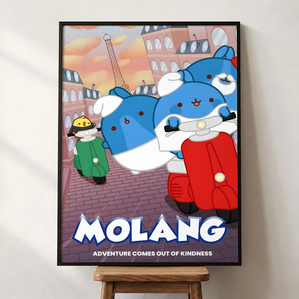 Poster mural Molang – Autocollant PP, 5 formats – vue 11 | BubuKawaii