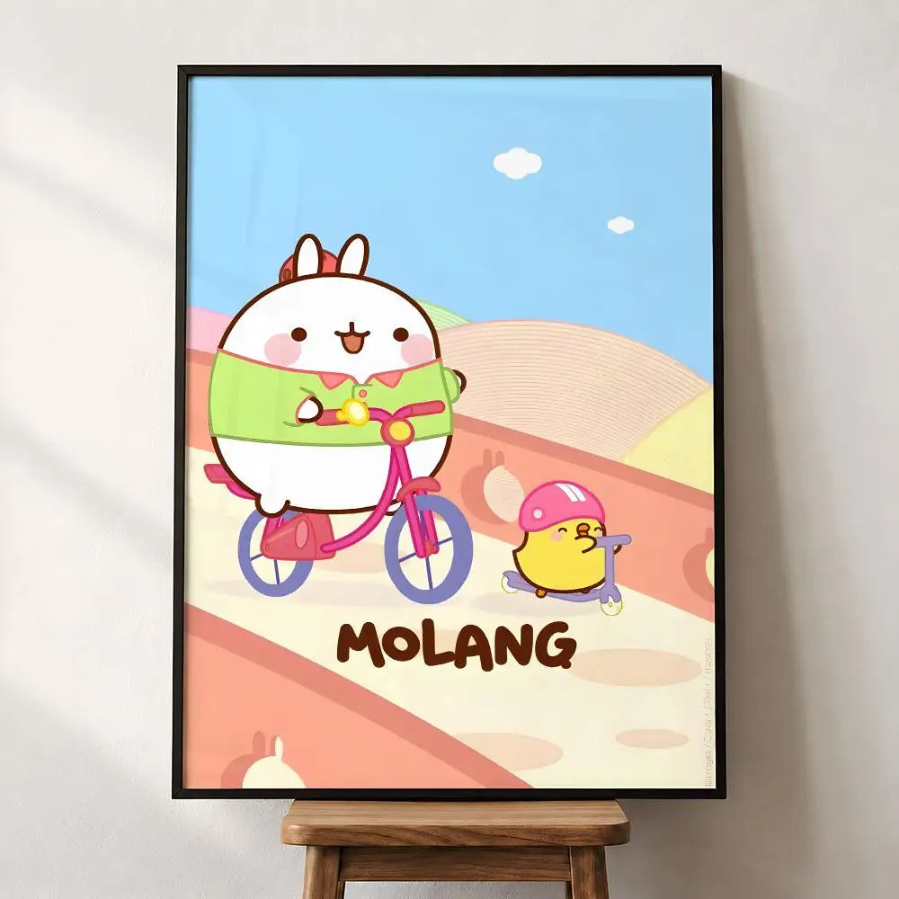 Poster mural Molang – Autocollant PP, 5 formats – vue 13 | BubuKawaii