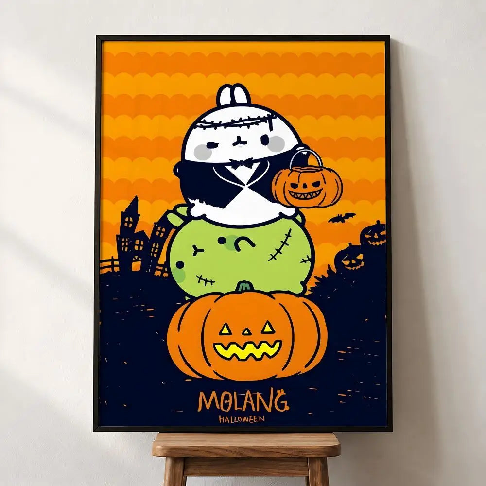 Poster mural Molang – Autocollant PP, 5 formats – vue 14 | BubuKawaii