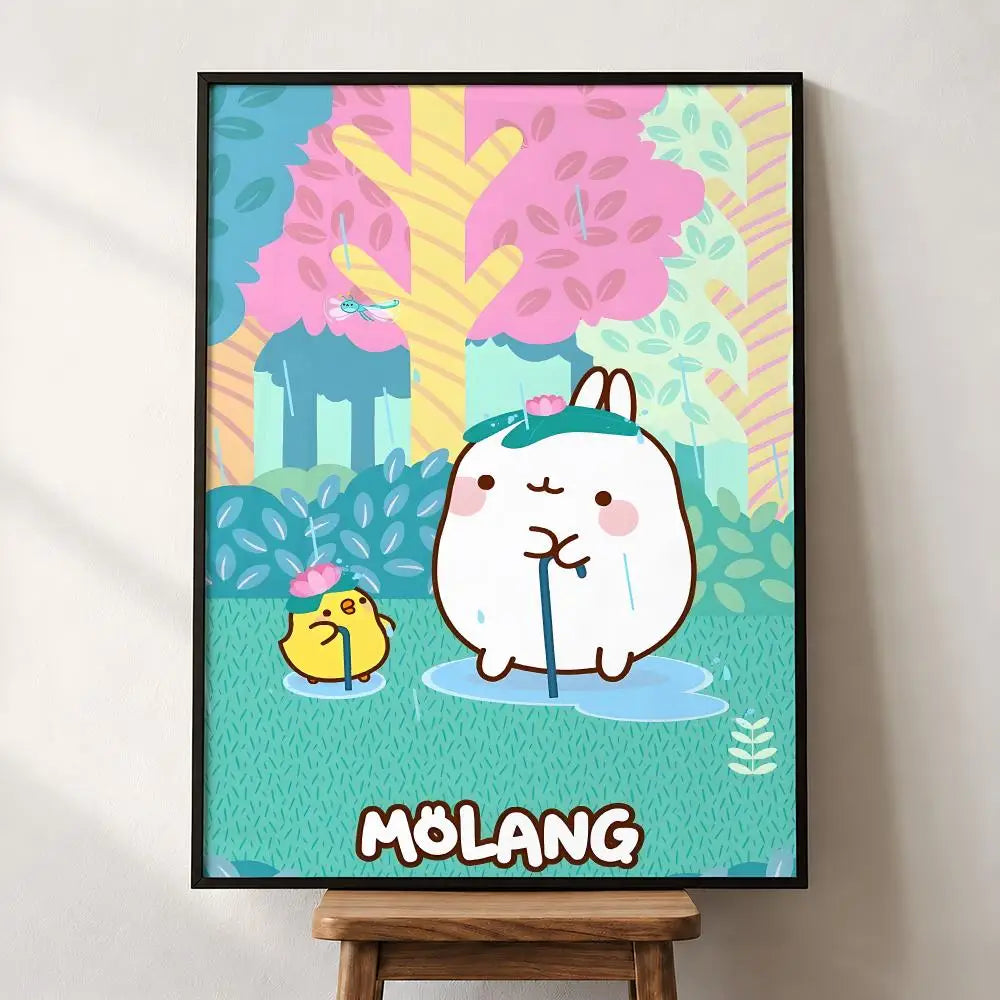Poster mural Molang – Autocollant PP, 5 formats – vue 15 | BubuKawaii