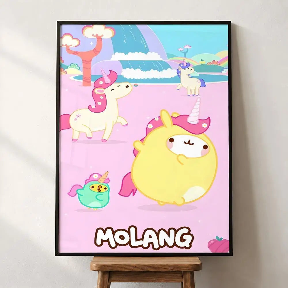 Poster mural Molang – Autocollant PP, 5 formats – vue 19 | BubuKawaii