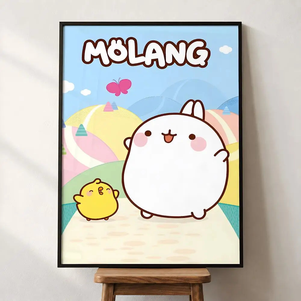 Poster mural Molang – Autocollant PP, 5 formats – vue 20 | BubuKawaii