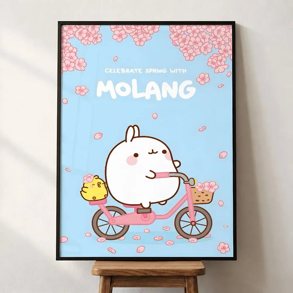 Poster mural Molang – Autocollant PP, 5 formats – vue 23 | BubuKawaii