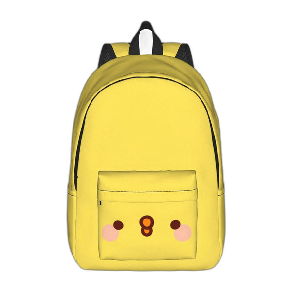 Packshot – sac à dos jaune visage de poussin Piu Piu
