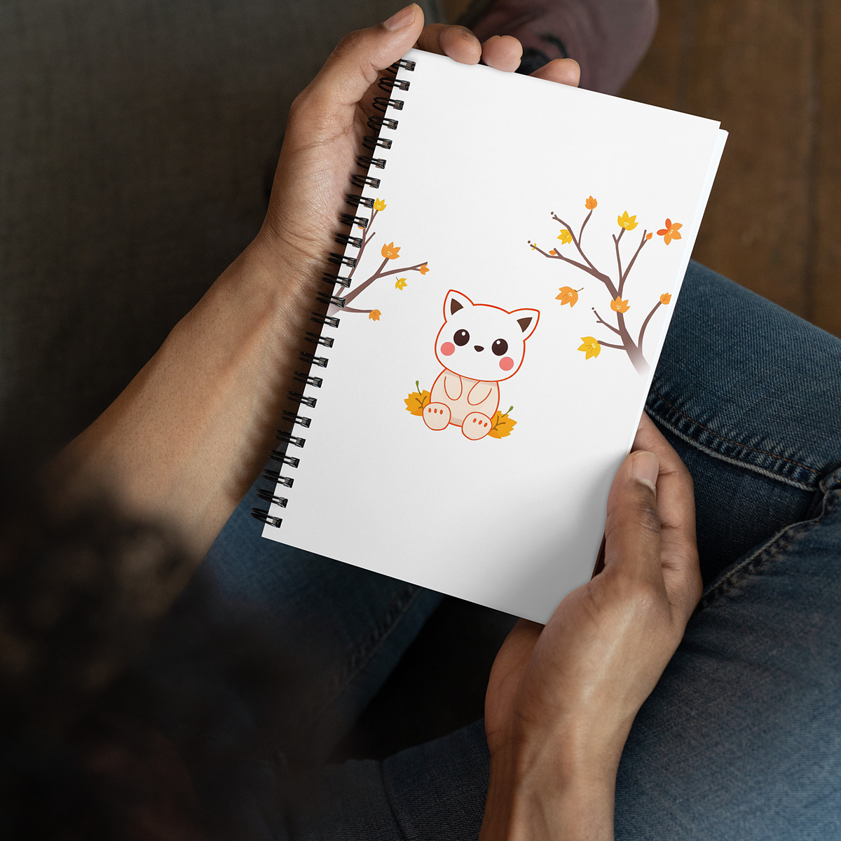 MBK Spiral Notebook - Kitty Forest