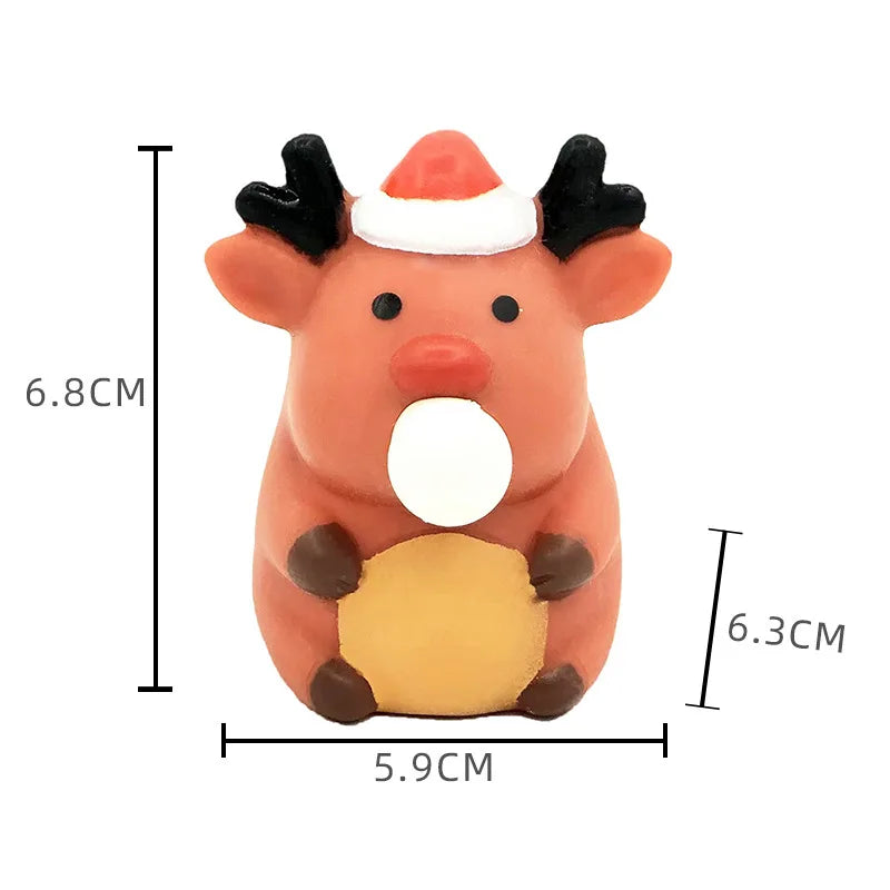 Squishies de Noël – Père Noël ou bonhomme de neige – vue 7 | BubuKawaii