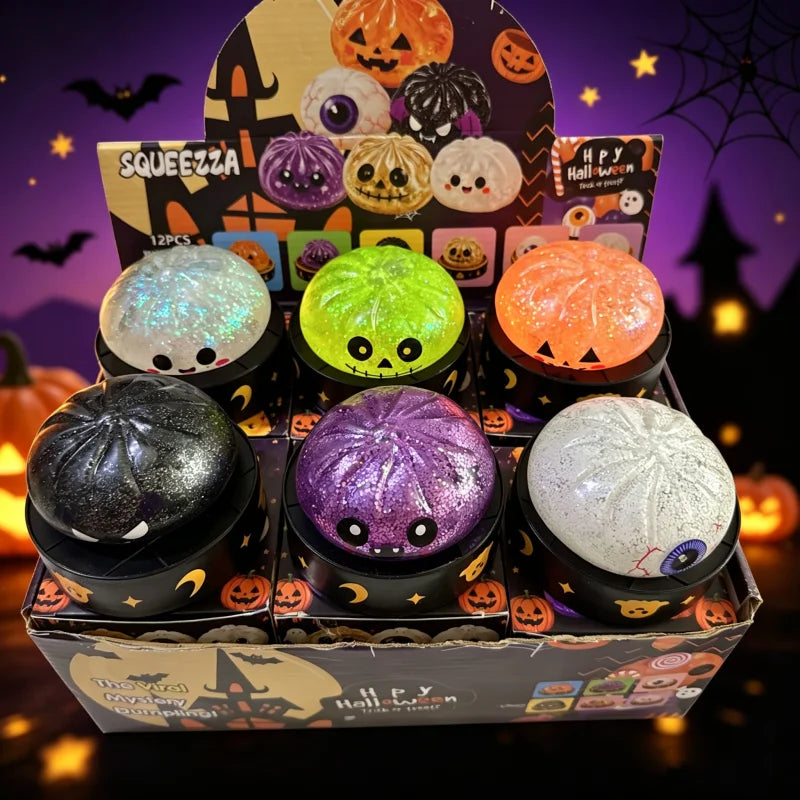 Squishy Boulette Halloween – Blind Box Anti-Stress 8.5cm – vue 4 | BubuKawaii