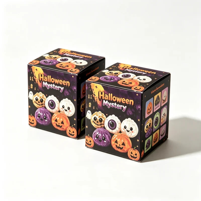Squishy Boulette Halloween – Blind Box Anti-Stress 8.5cm – vue 8 | BubuKawaii