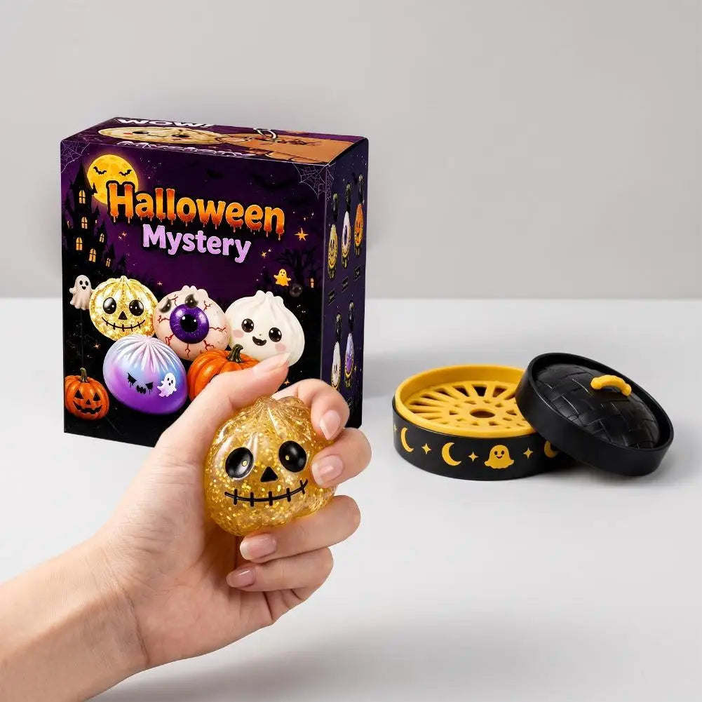 Squishy Kawaii Dumpling Halloween – Vapeur Décompression – vue 2 | BubuKawaii
