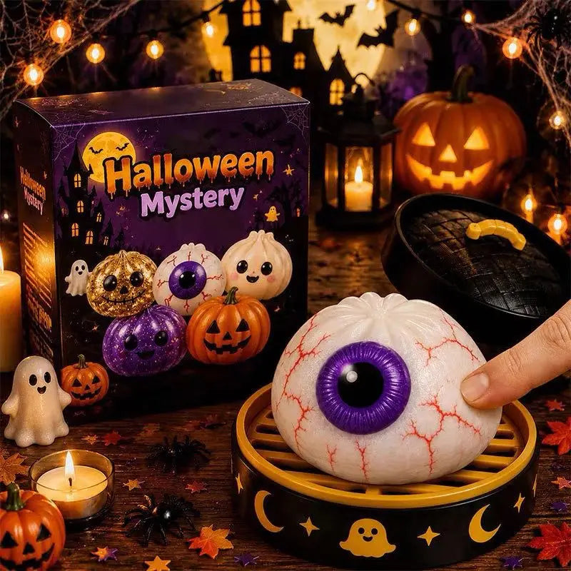 Squishy Kawaii Dumpling Halloween – Vapeur Décompression – vue 4 | BubuKawaii