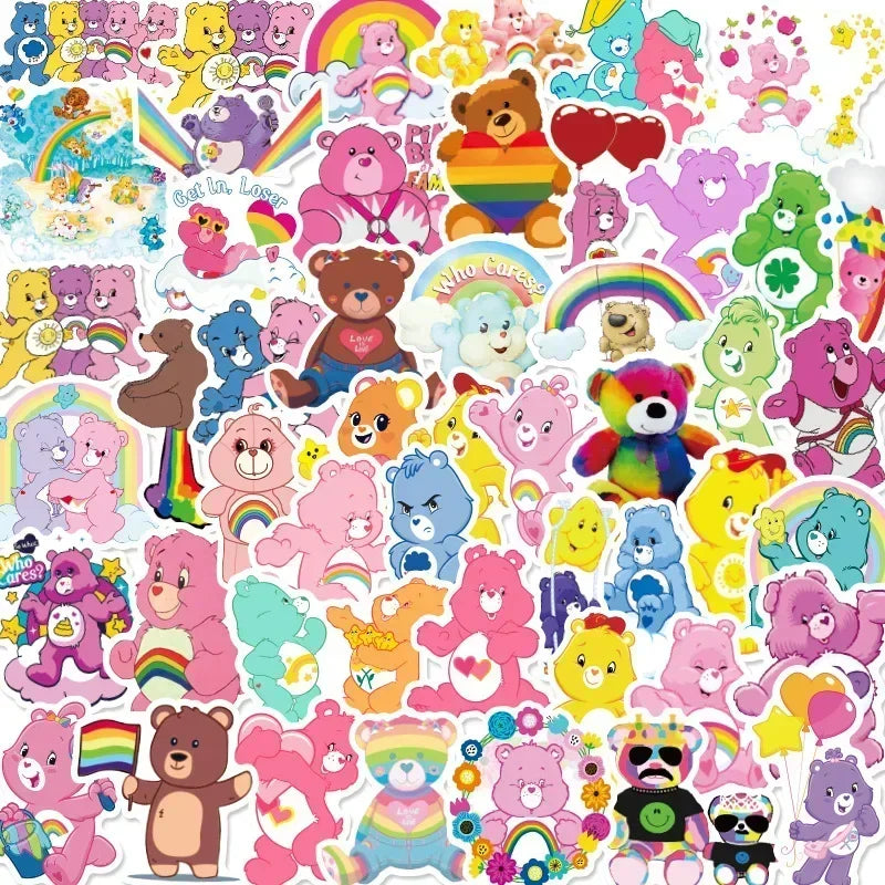 Stickers Bisounours – Lot de 50, vinyle résistant – vue 10 | BubuKawaii