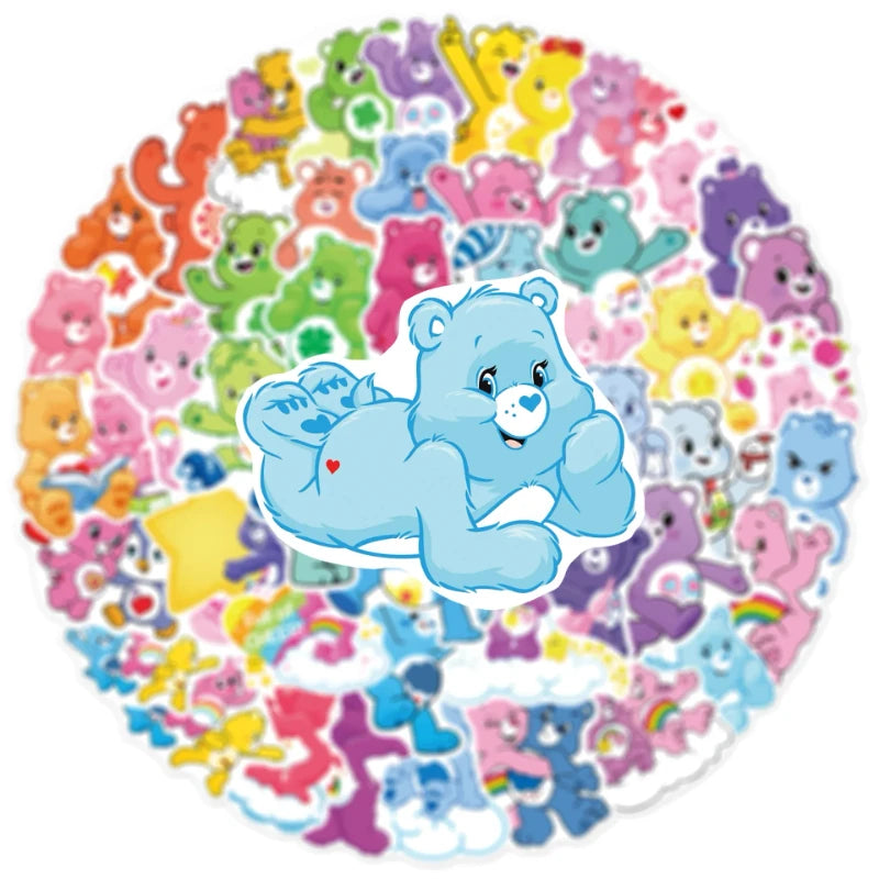 Stickers Bisounours – Lot de 50, vinyle résistant – vue 3 | BubuKawaii
