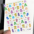 Stickers ongles 3D en relief – Bisounours – vue 7 | BubuKawaii