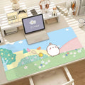 Tapis de bureau Molang – Antidérapant, bords cousus – vue 15 | BubuKawaii