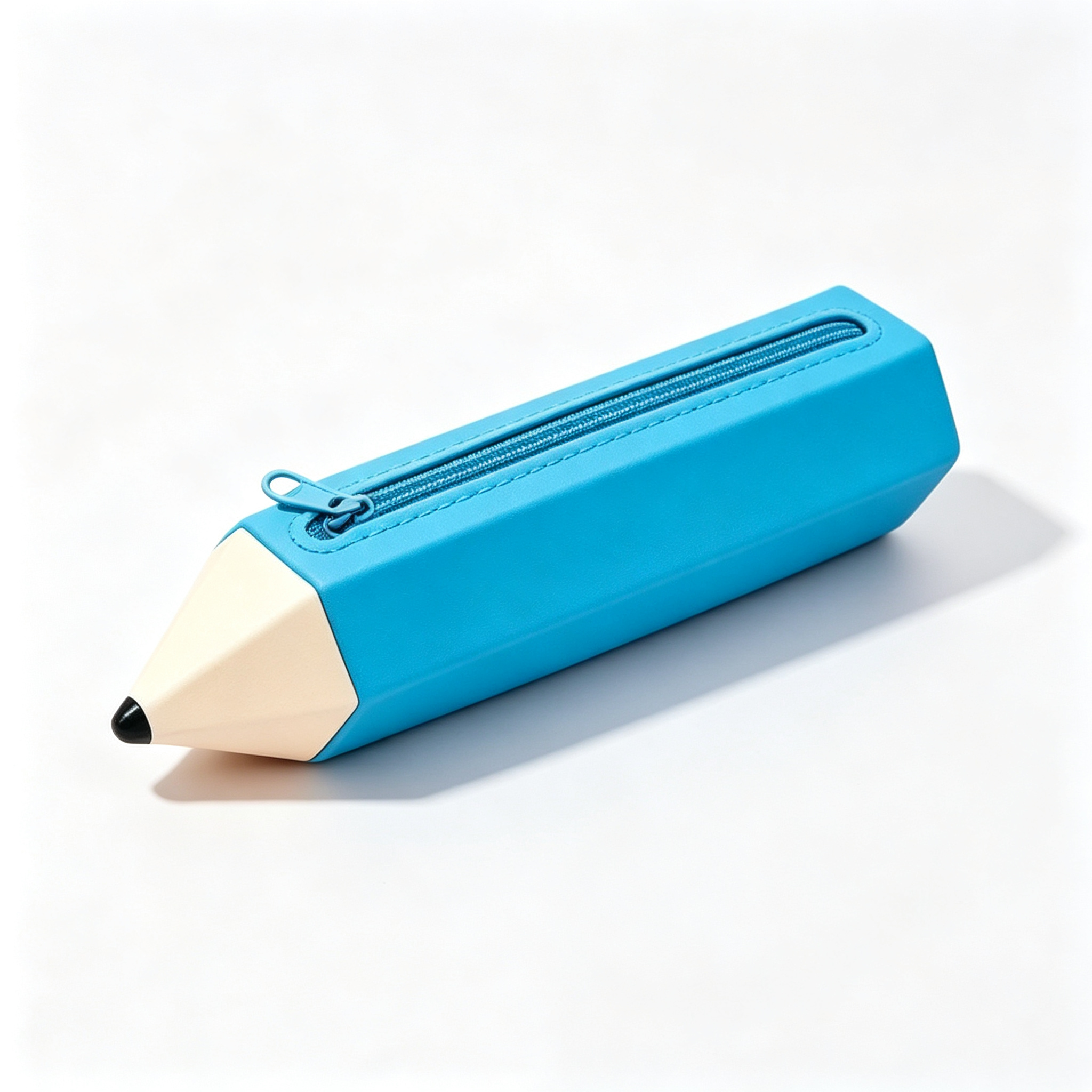Trousse Silicone Crayon Kawaii – Grande Capacité – Bleu | BubuKawaii