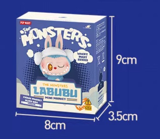 Aimant frigo lumineux Labubu Wacky Mart